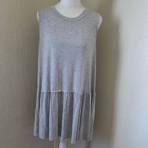 Zenana Premium Gray Sleeveless Tunic